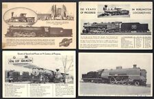 US 1934 TRAINS & LOCO. A WORLD FAIR CENTURY OF PROGRESS IN CHICAGO 4 PC 3 UNUSED picture