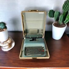 Vintage Portable Olivetti•Underwood Studio 44 Standard Typewriter W/ Case Works  picture