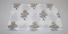 Indian Handmade Gold Floral Printed Cotton Fabric Hand Block Fabric By Yard picture