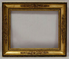 Ca. 1880-1900 Old wooden frame with metal leaf Internal: 17,9x13,9 in picture