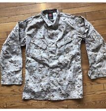 VTG Marine Corps Camo Button Front Small Long S L picture