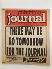 Philadelphia Journal Tabloid December 16 1981 Vol 5 #10 There May Be No Tomorrow picture