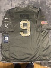 Dallas Cowboys Tony Romo Signed 2016 Salute To Service Jersey Limited Beckett picture