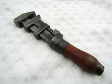 Antique Adjustable Pipe Monkey Wrench W. J. Ladd  No. 77 New York  6-3/4