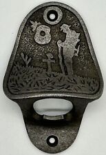 Forgotten Soldier Poppy Cast Iron Wall Mounted Bottle Opener picture