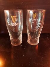 Set of Two (2) Official Guinness Stout Beer Glasses 20oz Imperial Pint - New picture
