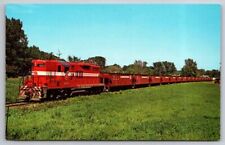 eStampsNet - GP9 with Hopper Train, Minneapolis & St. Louis Railroad Postcard  picture