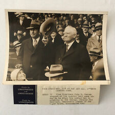 Press Photo Photograph John N Garner Vice President at Baseball Game Roosevelt picture