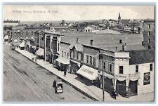 Grand Forks North Dakota Postcard Bird's Eye View Of Street Scene c1910s Antique picture