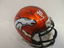 John Elway of the Denver Broncos signed autographed mini football helmet PAAS CO picture