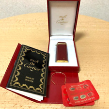 WORKING Cartier Vintage Lighter Trinity Red Gold Case Box picture