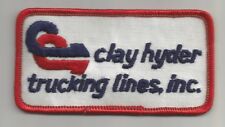 Clay Hyder Trucking Lines Inc driver patch 2 X 3-3/4 #4184 picture
