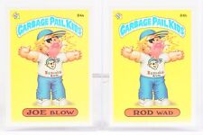 Joe Blow 84a / Rod Wad 84b Glossy Back Card Set 1986 Topps Sticker Cards picture