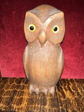 Wood Owl Figurine Vintage & Magestic picture
