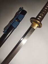 Handmade Real Yokote Japanese Samurai Katana T10 Steel Clay Tempered Sword picture