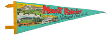 Vintage Mount Mt Rainier National Park Washington State Mountain Pennant - 23.5
