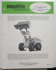 1977 Caterpillar Wheel Loader Komatsu Specs Construction Competitive Information picture