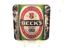 Beck's Beer square coasters Unused New picture