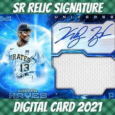 2021 Topps Bunt 21 Ke'bryan Hayes Universe Blue Signature Relic Digital Card picture