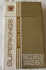 Vintage Superkings Ultra Lights Cigarette Cigarettes Cigarette Paper Box Empty picture