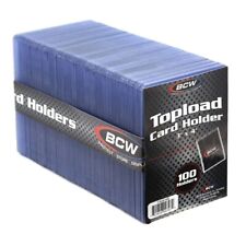 (100) BCW 3x4 Regular Card Toploaders ( 1 X 100 count ) New Sealed/Free Shipping picture