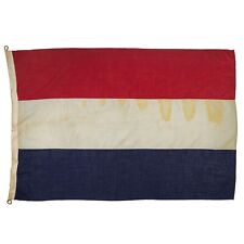 Vintage Sewn Wool Flag Netherlands Dutch Holland Cloth Large Nautical Textile picture