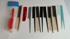 VINTAGE COMB COLLECTION LOT OF 11 RAT TAIL STARFLITE KEE VIVA WHP BURMAX picture