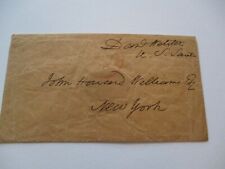ANTIQUE LETTER ENVELOPE FROM DANIEL WEBSTER SECRETARY OF STATE 18TH CENTURY MA picture