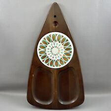 Vintage Fred Press Wood MCM Cheese Board Made In Japan 1960s Mid Century Modern picture