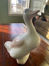 RARE GORGEOUS COLLECTIBLE ANTIQUE/VINTAGE CERAMIC GOOSE 15” TALL picture