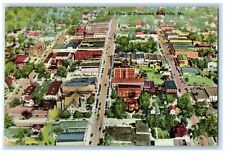 1954 Air View Downtown Business Section Exterior Maryville Missouri MO Postcard picture