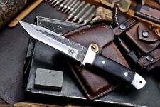 CFK HILL & CREEK Handmade D2 Custom Hunting TANTO Knife & Sheath Set HC-25H picture