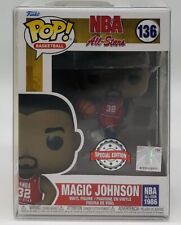 Funko Pop NBA All Stars Magic Johnson #136 Special Edition with Protector picture