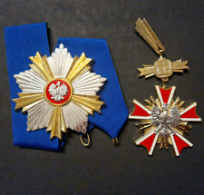 3149 THE POLISH ORDER OF MERIT + GREAT STAR OF THE REPUBLIC OF POLAND 2ND CLASS picture
