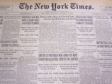 1932 NOV 12 NEW YORK TIMES - UNKNOWN SOLDIER HONORED AT FINISHED TOMB - NT 4750 picture