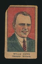 1921 W551 Athletes Strip Cards -WILLIE HOPPE (Billiards Champion) picture