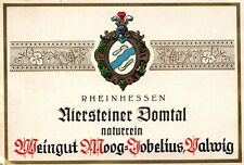 German Wine Label 1960s  Mosel Saar Ruwer Rheinhessen Domtal Niersteiner picture