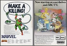 Marvel Super Heroes Secret Wars / Droids / Ewoks - Orig. 1985 Trade AD / poster picture