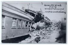 c1960 Green Mt Wreck Coach Pullman Iowa Train Depot Station RPPC Photo Postcard picture