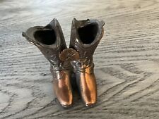 Vintage Souvenir Small Cowboy Boots Dallas Texas  picture