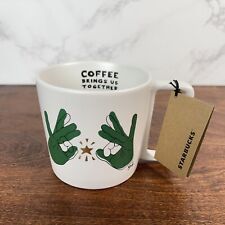NEW Starbucks ASL Deaf Sign Language Coffee Mug Limited Edition Cup Mug 20019 picture