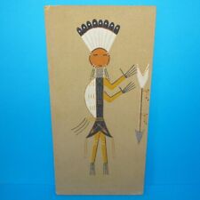 Navajo YEI Sand Painting Signed David V. Lee 8x16 Native American Wall Art Decor picture