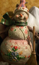 Heartwood Creek by Jim Shore-Winter's Warmth Snowman with Broom & New Beginnings picture