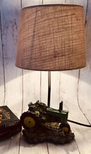 Vintage Ceramic John Deere Tractor Lamp- Farmhouse Decor picture