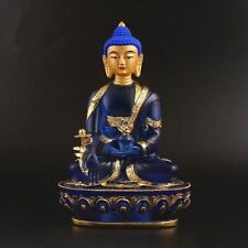 20.5cm Blue Resin Exquisite Lotus Base Medicine Buddha Statue ,Tibetan Suppliers picture