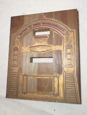 Jewish Congregation Sons Israel certification copper wood print block document picture