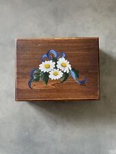 1976 Hand painted wooden Jewelry Box picture