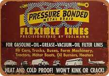 Metal Sign - Edelmann Pressure Bonded Flexible Lines -- Vintage Look picture