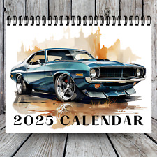 2025 Vintage Car Calendar | 12 Month Calendar | Man Cave Décor | Car Calendar picture