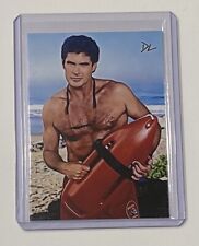 David Hasselhoff Limited Edition Artist Signed “Baywatch” Trading Card 1/10 picture